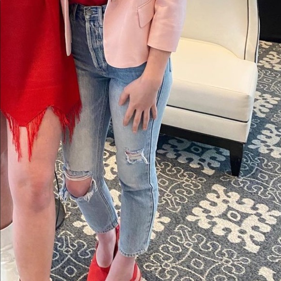 Twelve by Ontwelfth distressed skinny mom jeans - Picture 3 of 6